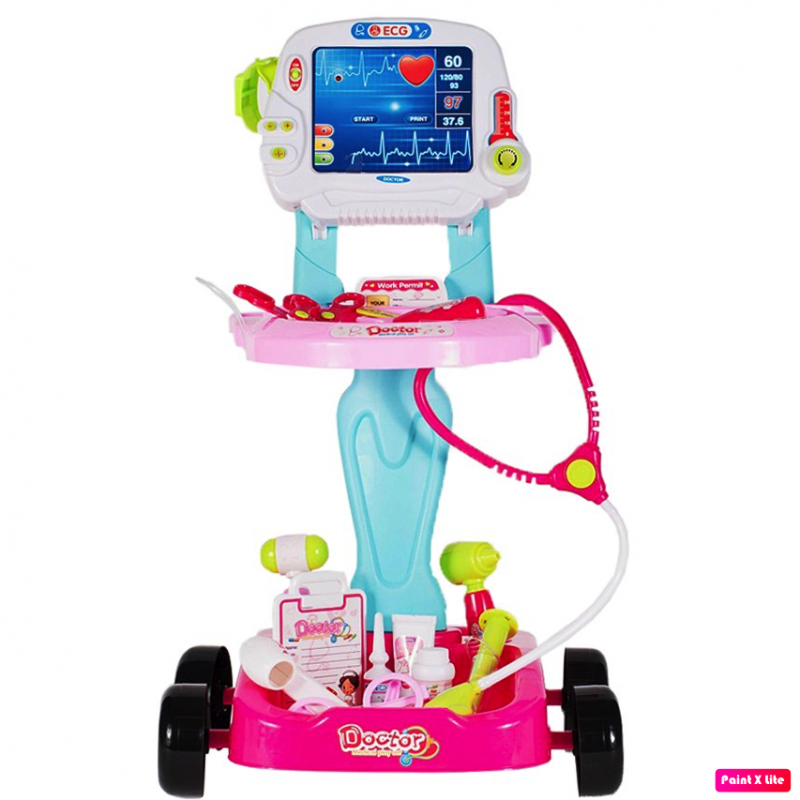 Ecograf de jucarie MalPlay cu sunete, lumini si accesorii, roz