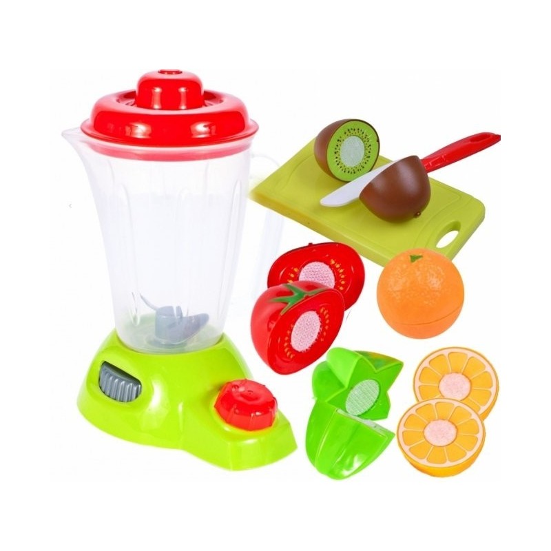 Blender de jucarie MalPlay cu sunete,lumini,fructe si legume cu scai,cutit si tocator