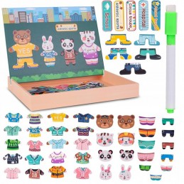 Puzzle educativ magnetic Malplay, 49 piese