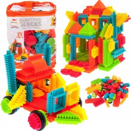Set de construit Blocks MalPlay Tip tepi multicolore, 90 piese