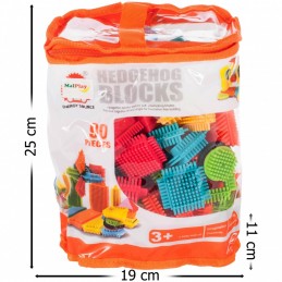 Set de construit Blocks MalPlay Tip tepi multicolore, 90 piese